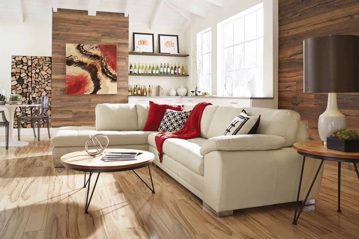 ハラコクッション ホワイト＆ブラウン レザー Palliser - Miami - Sofa & Sectional – Churchill Furniture