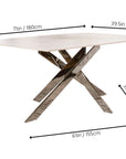 G5028 Aldo Table- Chrome Pedestal