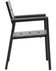 Maine Outdoor Patio Dining Set - Brown Grey