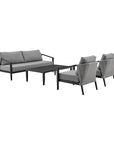 Palma Outdoor Patio 4-Piece Lounge Set