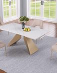 Amelia Extendable Marbleized Table- IN STOCK