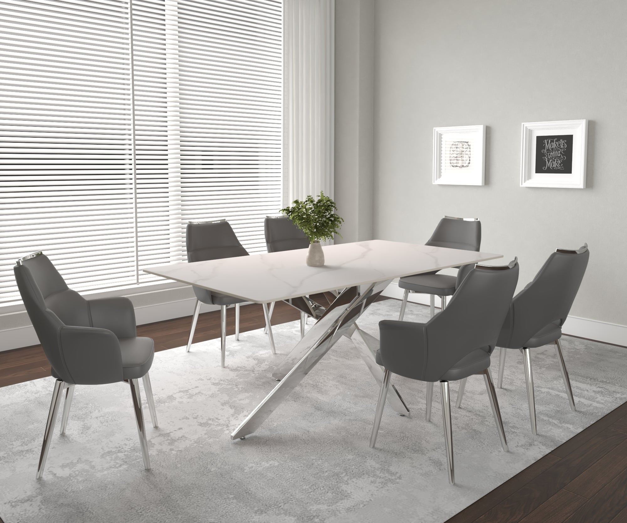 Nero/ Aldo- Pedestal Table