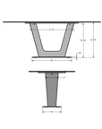 Amisco - Amelia Table- in stock