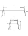 Amisco Lidya Table- In Stock