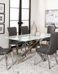 G5028 Aldo Table- Chrome Pedestal