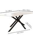 G5479 Nero Table- Black Pedestal