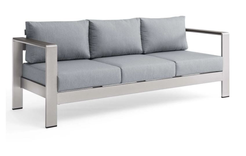 Shore Outdoor Patio Aluminum Sofa - In Stock