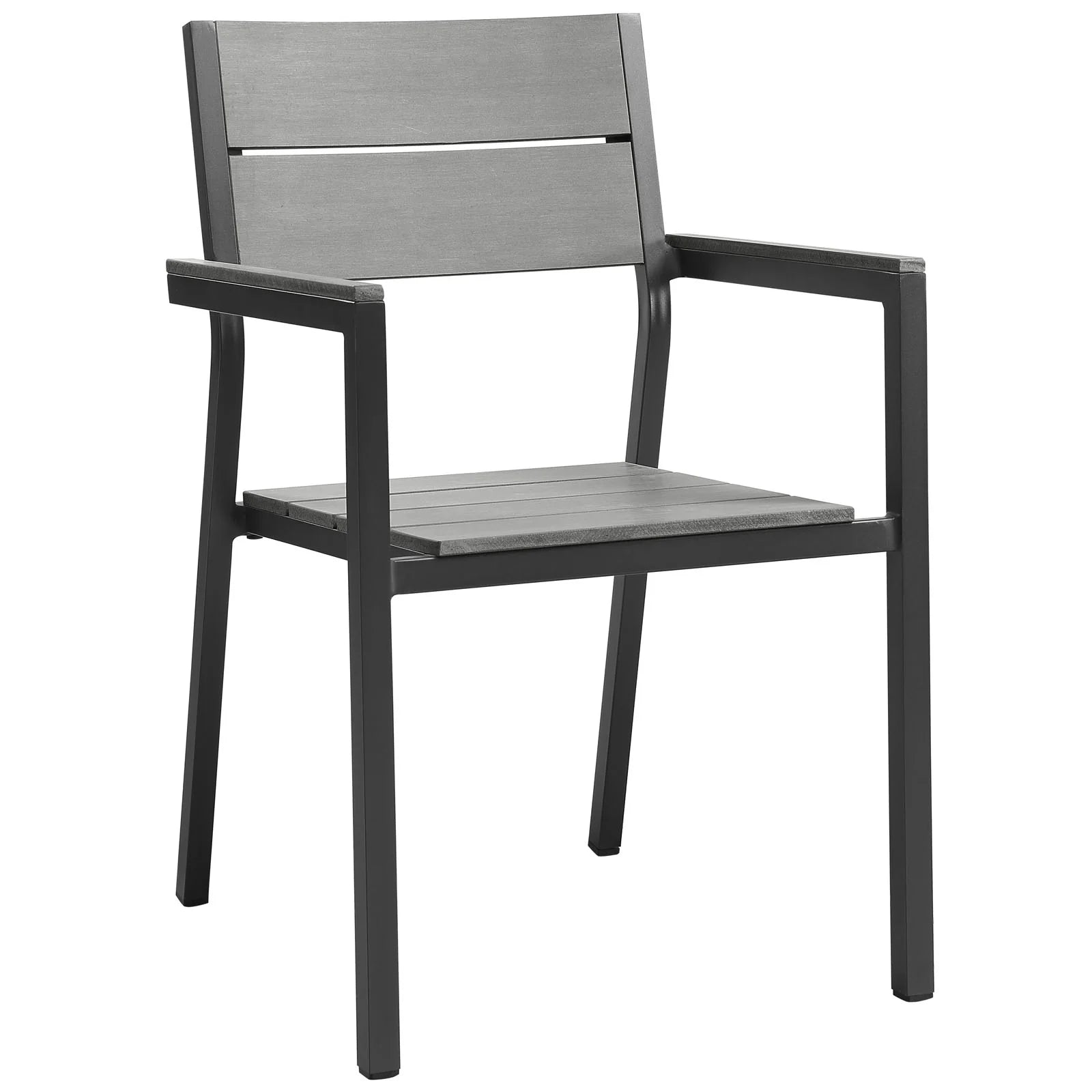 Maine Outdoor Patio Dining Set - Brown Grey
