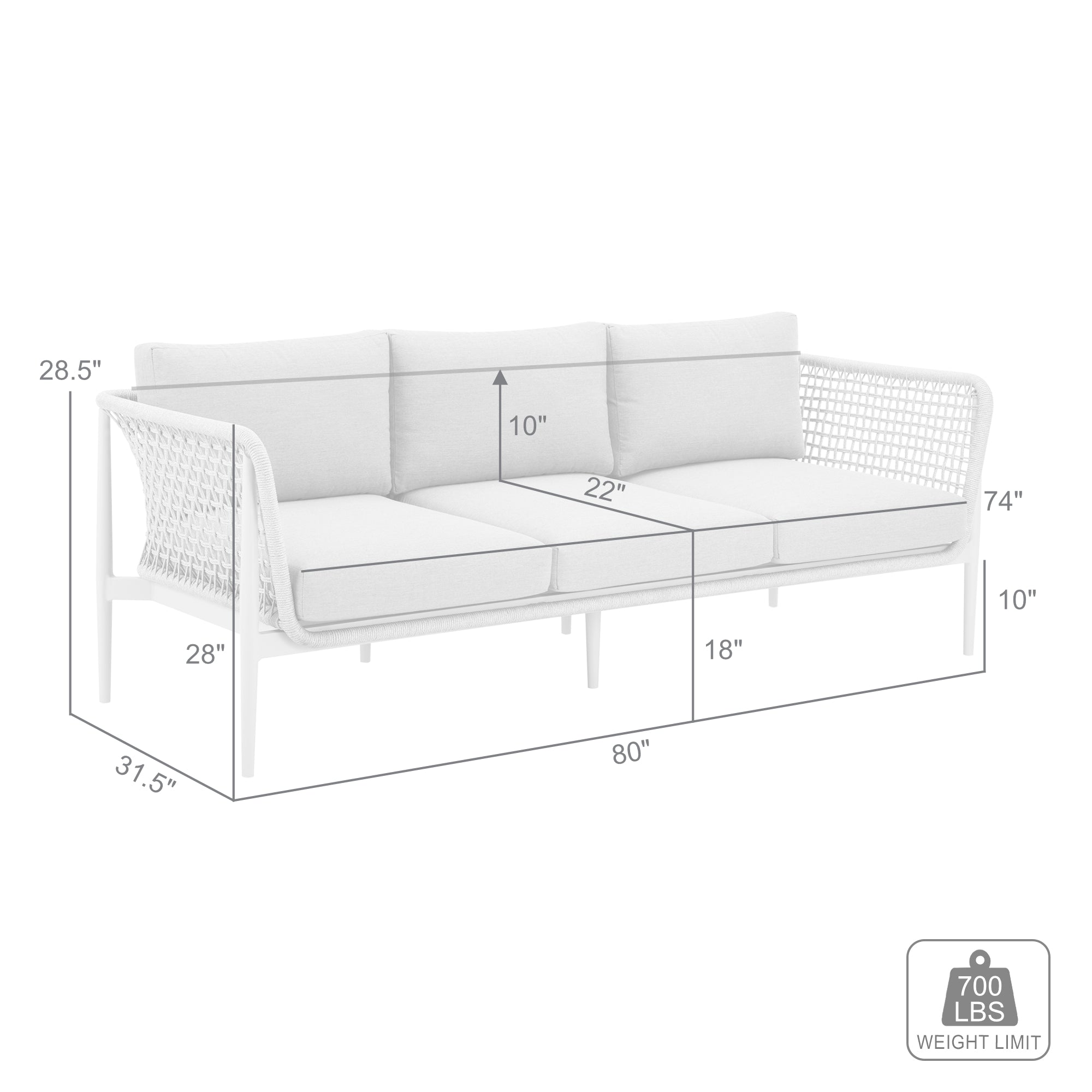 Rhodes Sofa- Low stock