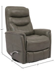 MGEM812 Swivel  Recliner Chair 31"W x 35"D x 42"H