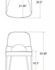 Amelia Chair- In Stock - Gold Leg