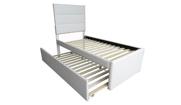 BHE 5005 Trundle Bed White - Twin
