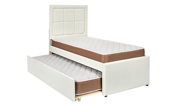 BHE 5001 Trundle Bed White - Twin