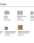 Palliser Mingle Ottomans - 77004
